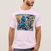 Schwarze Nacht - Comic T-Shirt (Vorderseite)