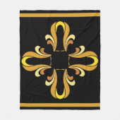 Schwarze Nacht Fleecedecke (Vorderseite)