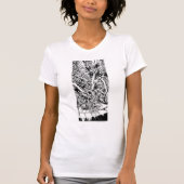 Schwarze Nacht - Schwarz und Weiß T-Shirt (Vorderseite)