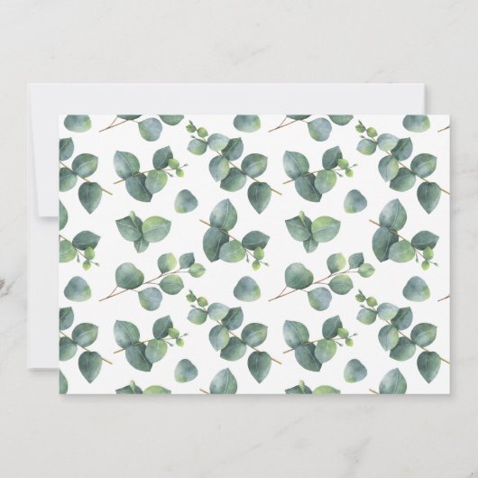 Schwarze Nacht vor der Einladung des Geo Eukalyptu (Rückseite)