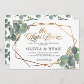 Schwarze Nacht vor der Einladung des Geo Eukalyptu (Vorne/Hinten)