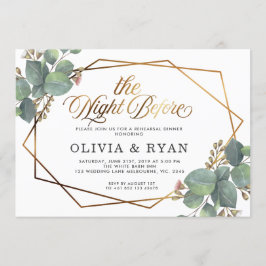 Schwarze Nacht vor der Einladung des Geo Eukalyptu