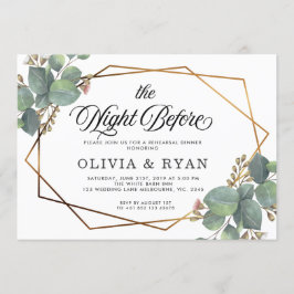 Schwarze Nacht vor der Einladung des Geo Eukalyptu