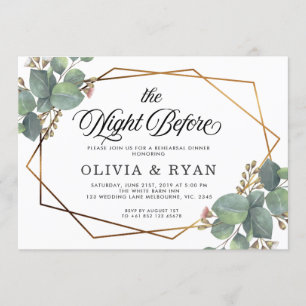 Schwarze Nacht vor der Einladung des Geo Eukalyptu