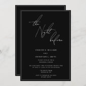 Schwarze Nacht vor der Probe Einladung (Vorne/Hinten)