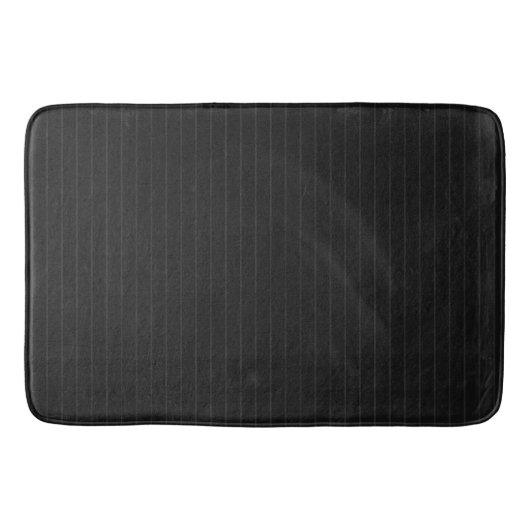 Schwarze Nadelstreifen Badematte (Vorderseite)
