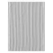 Schwarze Nadelstreifen-Tischdecke Tischdecke (Vorderseite)