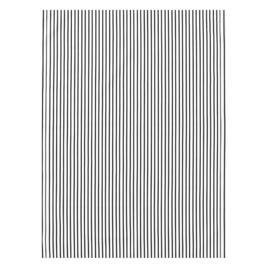 Schwarze Nadelstreifen-Tischdecke Tischdecke (Vorderseite)
