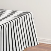 Schwarze Nadelstreifen-Tischdecke Tischdecke (Beispiel)