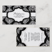 Schwarze Nagel-Techniker-Visitenkarte des Visitenkarte (Vorne/Hinten)