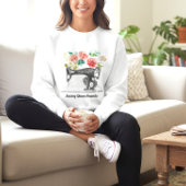 Schwarze Nähmaschine Stitching Seamstress Sweatshirt