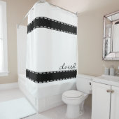 Schwarze Naht + Ihre Ideen Duschvorhang (Beispiel)