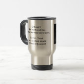 "Schwarze Nassfliege - grausame Forelle" Tasse (Vorderseite Links)