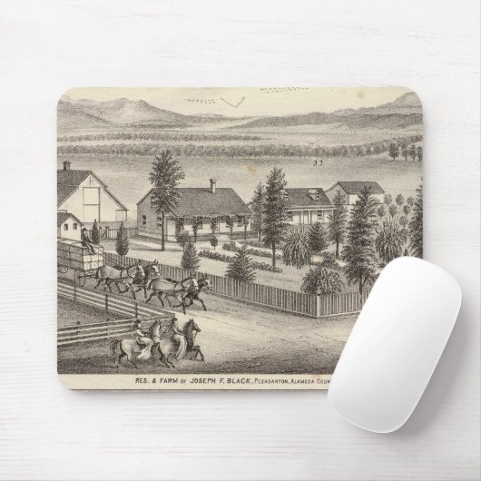 Schwarze, Nealresidenzen, Grundstücke Mousepad (Mit Mouse)