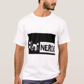 Schwarze Nerd-grundlegender Boxy Logo-Klassiker T-Shirt (Vorderseite)