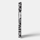 Schwarze Nettospitze mit Leopardmuster auf Weiß Case-Mate iPhone Hülle (Rückseite / Rechts)