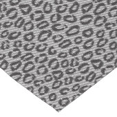 Schwarze Nettospitze mit Leopardmuster auf Weiß Kurzer Tischläufer (Ecke)
