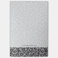 Schwarze Nettospitze mit Leopardmuster auf Weiß
