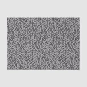 Schwarze Nettospitze mit Leopardmuster auf Weiß Seidenpapier