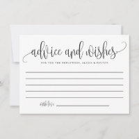 Schwarze Niedliche Kalligrafie-Hochzeitssorgen wün