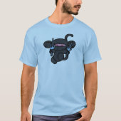 Schwarze Ninja mit Sai-No Worten T-Shirt (Vorderseite)