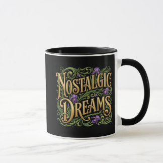 Schwarze Nostalgic Dreams Tasse