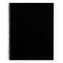 Schwarze Notizbuchblancen