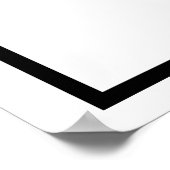 Schwarze Nummer sieben Poster (Ecke)