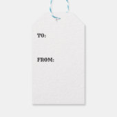 Schwarze Nutcracker-Geschenketiketten Geschenkanhänger (Rückseite)