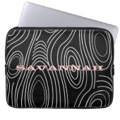 Schwarze oder beliebige Farbe Holzkörnchen obere A Laptopschutzhülle (Vorderseite)