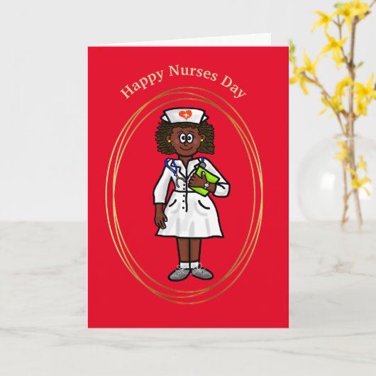 Schwarze oder dunkelhäutige weibliche Krankenversi Karte (Gelbe Blume)