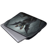 Schwarze Ohren Haarlose Elf Sphynx Cat Bat Wing Laptopschutzhülle (Vorne Knopf)