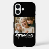 Schwarze Oma Established Schrift Foto Case-Mate iPhone Hülle (Rückseite)