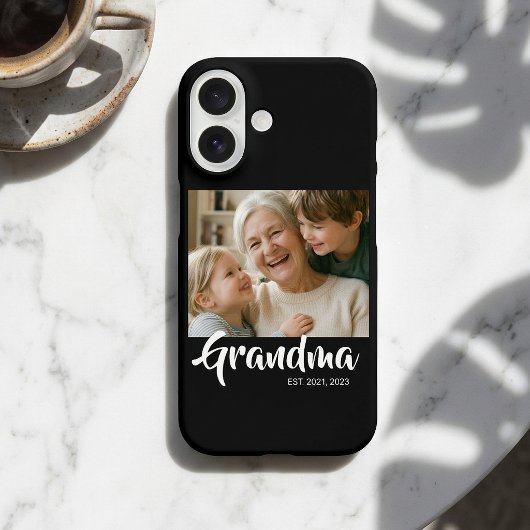 Schwarze Oma Established Schrift Foto Case-Mate iPhone Hülle