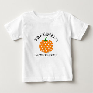 Schwarze Oma's Little Pumpkin Niedlicher T - Shi Baby T-shirt