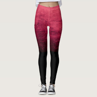 Schwarze Ombré-Struktur mit Distressed-Effekt - Ro Leggings