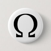 schwarze Omega-Ikone Button (Vorderseite)