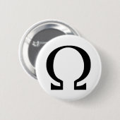 schwarze Omega-Ikone Button (Vorne & Hinten)