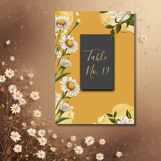 Schwarze Onyx Retro, weiße orange Margaret Table C Tischnummer