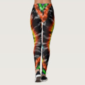 Schwarze Opal-Gefärbte Krawatte, Leggings (Rückseite)