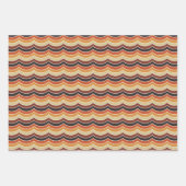 SCHWARZE ORANGE BROWN-TAN-FALL-STREIFEN GESCHENKPAPIER SET (Vorderseite 2)