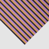 Schwarze orange lila Streifen Seidenpapier (Ausschnitt)