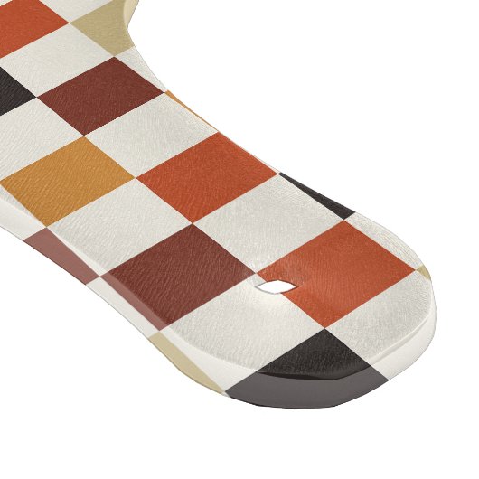 SCHWARZE ORANGE ROTE BROWLE FALL CUBES SCHNEIDEBRETT (Ecke)