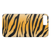 Schwarze orange Tiger-Streifen Case-Mate iPhone Hülle (Rückseite (Horizontal))