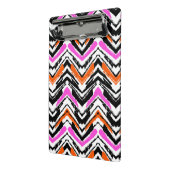 Schwarze, orange und rosa Hand gezeichnetes Mini Klemmbrett (Gewinkelt2)