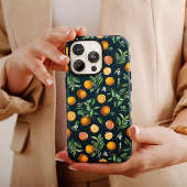 Schwarze Orangen Frucht | iPhone 14 Case-Mate Hülle
