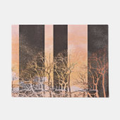 Schwarze Orangenbäume zweigen die digitale Kunst a Fußmatte (Vorderseite)