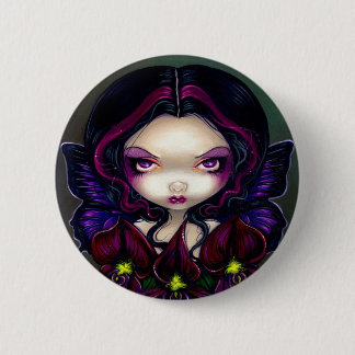 "Schwarze Orchideen-Fee-" Knopf Button