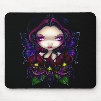 "Schwarze Orchideen-Fee" Mousepad