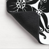 Schwarze Orchideen Mousepad (Ecke)